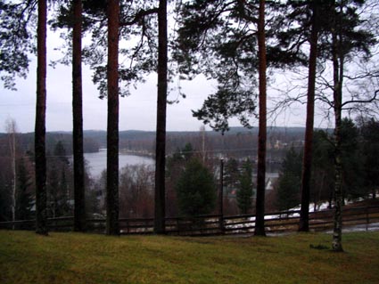 Näkymä Harjupaviljongilta Jyrängönvirralle. Henrik Wager 2004