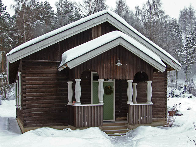 Carolus Lindbergin suunnittelema sauna. Raimo Niskanen 2006