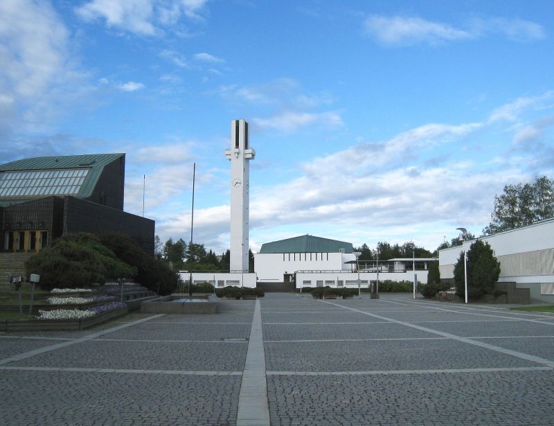Seinäjoen Aalto-keskuksen kaupungintalo, Lakeuden Ristin kirkko ja kirjasto. Museovirasto 2016