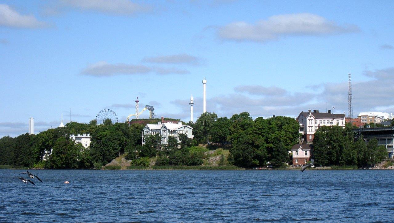 Eläintarhan huviloita Töölönlahden rannalla. Museovirasto Museiverket 2017