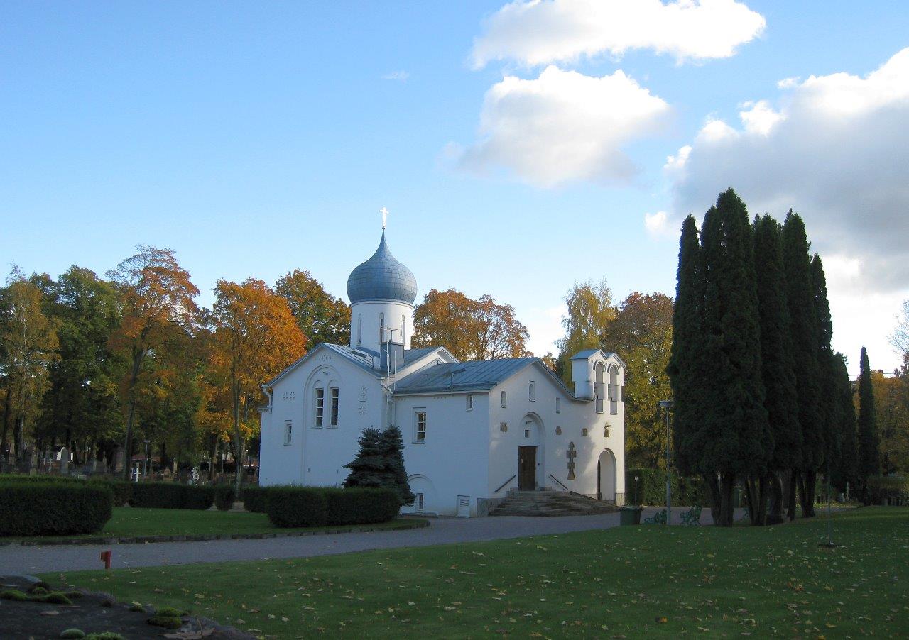 Ortodoksisen hautausmaan Profeetta Eliaan kirkko. Museovirasto Museiverket 2017