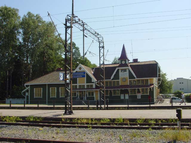 Kauniaisten rautatieasema ennen tulipaloa 2008. Saara Vilhunen 2007