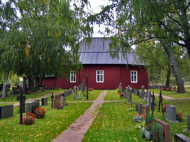 Västanfjärdin vanha kirkko ja hautausmaata. Johanna Forsius 2007