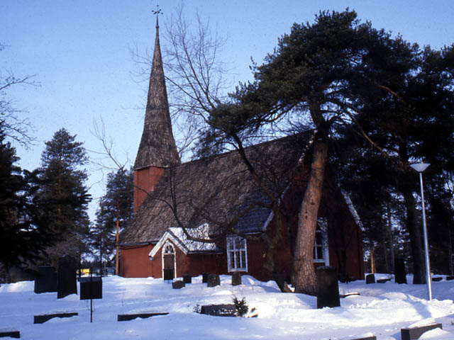 Kempeleen vanha kirkko. Marja Terttu Knapas 1984
